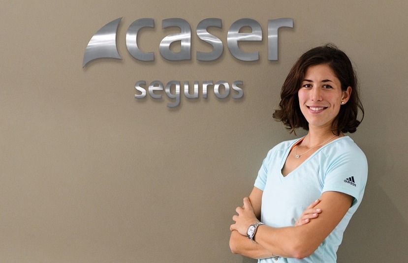 Garbiñe Muguruza, nueva imagen de Caser Seguros